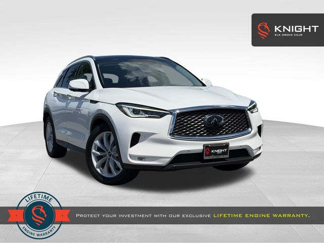 Lunar White 2019 INFINITI QX50 Essential AWD SUV / Crossover All-Wheel Drive Continuously Variable Transmission