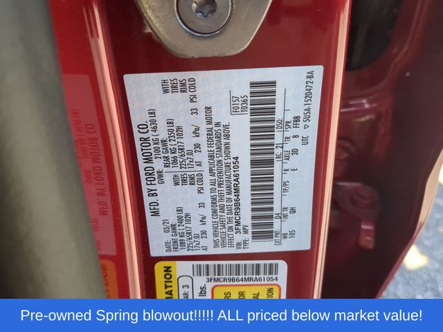 Used 2021 Red Metallic Ford Big Bend image 47