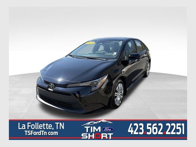 Midnight Black Metallic 2025 Toyota Corolla LE FWD Sedan Front-Wheel Drive Continuously Variable Transmission