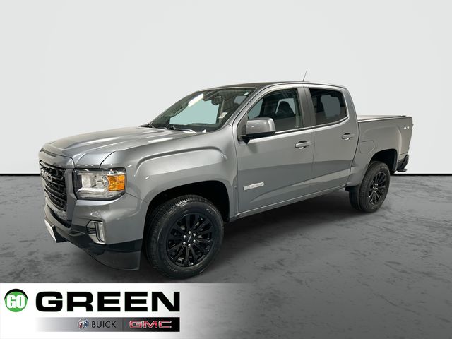 Gray (Satin Steel Metallic) 2021 GMC Canyon Pickup Truck Four-Wheel Drive 8-Speed Automatic
