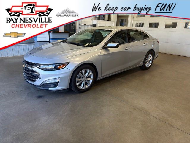 Silver Ice Metallic 2019 Chevrolet Malibu Sedan Front-Wheel Drive Continuously Variable Transmission