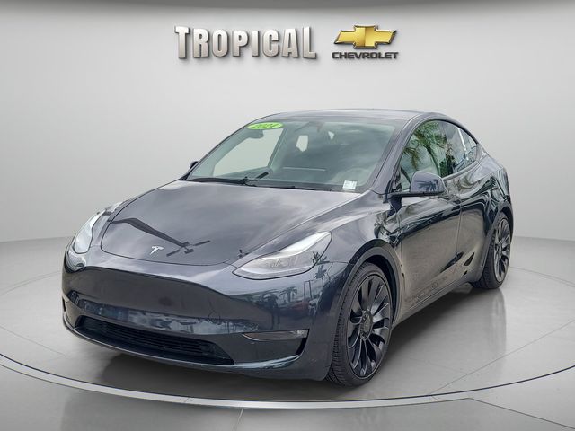 Stealth Gray 2024 Tesla Model Y Performance AWD SUV / Crossover All-Wheel Drive 1-Speed Automatic