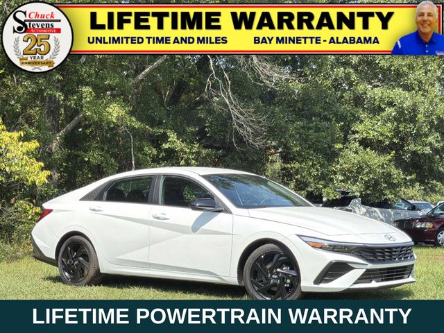Serenity White 2026 Hyundai Elantra Sedan Front-Wheel Drive Continuously Variable Transmission