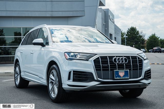 Carrara White 2021 Audi Q7 SUV / Crossover All-Wheel Drive Automatic