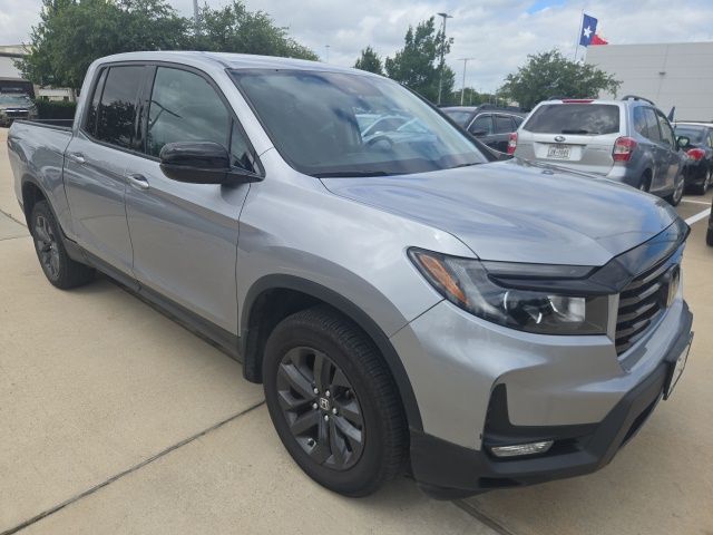 Lunar Silver Metallic 2023 Honda Ridgeline Sport AWD Pickup Truck All-Wheel Drive 9-Speed Automatic