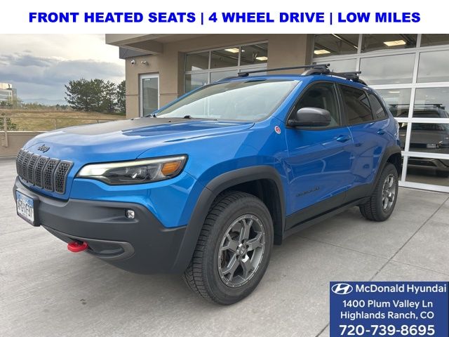 Hydro Blue Pearlcoat 2019 Jeep Cherokee Trailhawk 4WD SUV / Crossover Four-Wheel Drive 9-Speed Automatic
