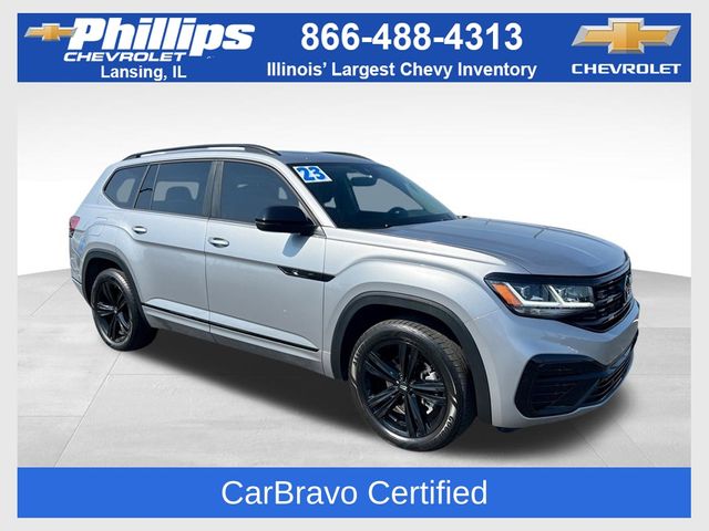 Silver Metallic 2023 Volkswagen Atlas 3.6L SEL R-Line Black 4Motion AWD SUV / Crossover All-Wheel Drive 8-Speed Automatic