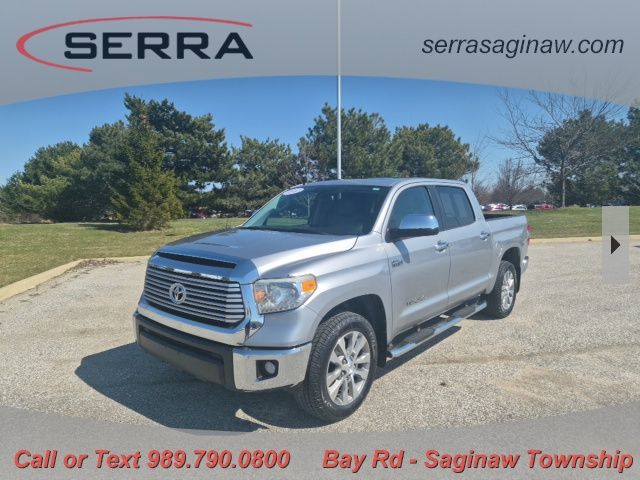 Silver 2014 Toyota Tundra Limited CrewMax 5.7L Pickup Truck 4X2 6-Speed Automatic Overdrive