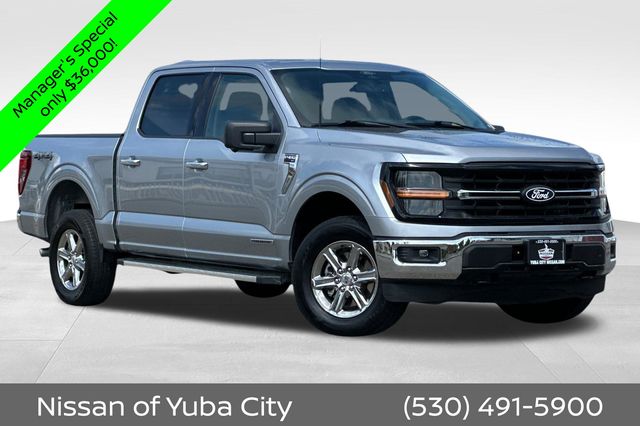 Silver Metallic 2024 Ford F-150 Pickup Truck Four-Wheel Drive Automatic
