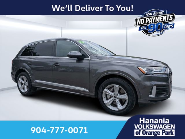 Gray Metallic 2021 Audi Q7 SUV / Crossover All-Wheel Drive 8-Speed Automatic