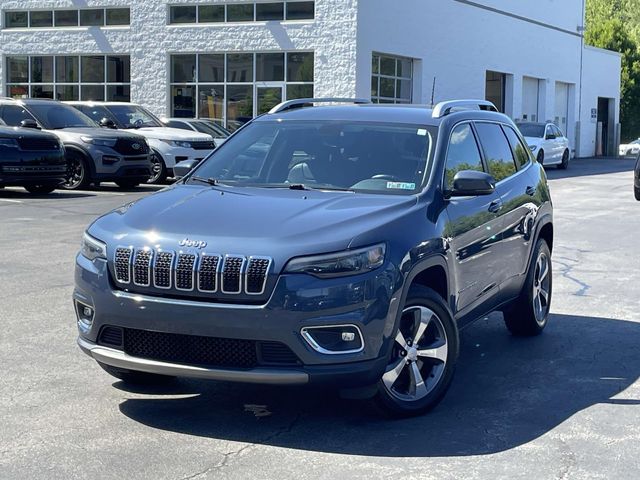 Slate Blue Pearlcoat 2020 Jeep Cherokee SUV / Crossover Four-Wheel Drive 9-Speed Automatic