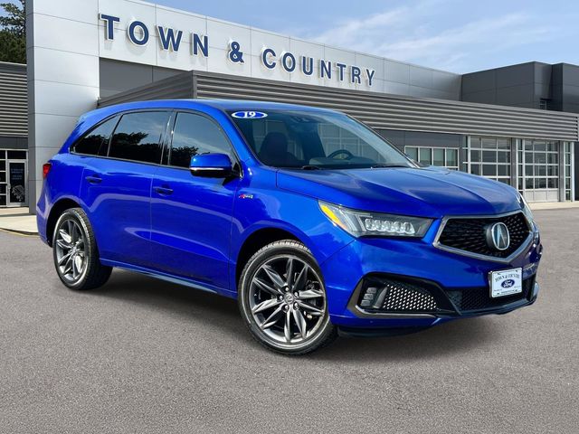 Apex Blue Pearl 2019 Acura MDX SUV / Crossover All-Wheel Drive 9-Speed Automatic