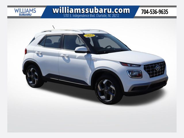 Lunar White 2023 Hyundai Venue SUV / Crossover Front-Wheel Drive Continuously Variable Transmission