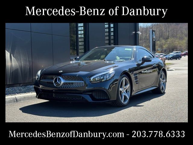 Obsidian Black Metallic 2019 Mercedes-Benz SL-Class SL 550 RWD Convertible Rear-Wheel Drive 9-Speed Automatic