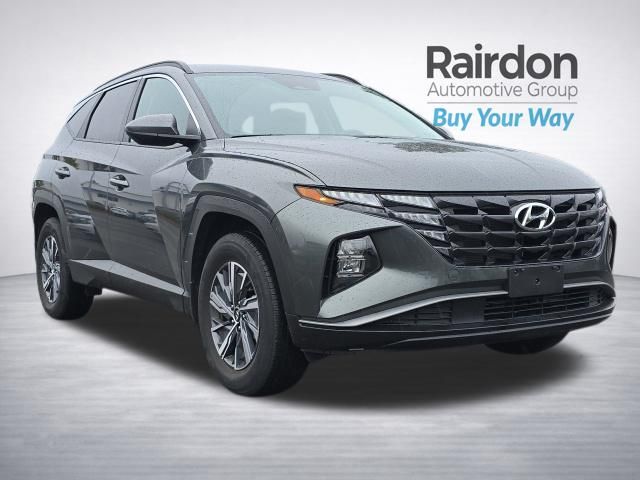 Amazon Gray 2024 Hyundai Tucson Hybrid Blue AWD SUV / Crossover All-Wheel Drive 6-Speed Automatic