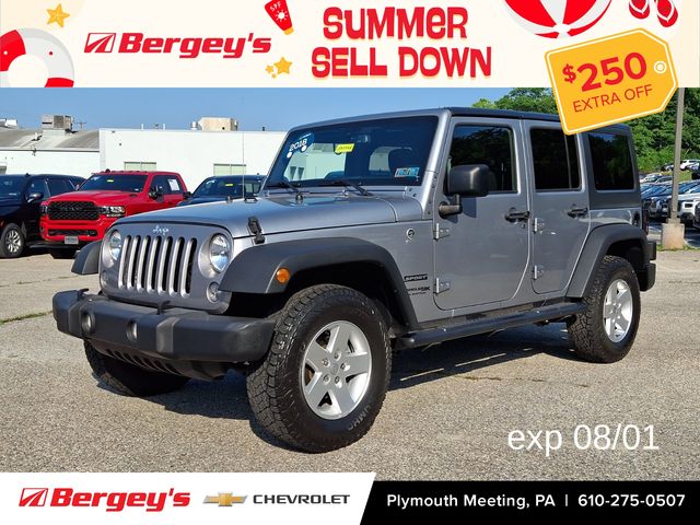 Billet Silver Metallic Clearcoat 2018 Jeep Wrangler SUV / Crossover Four-Wheel Drive 5-Speed Automatic