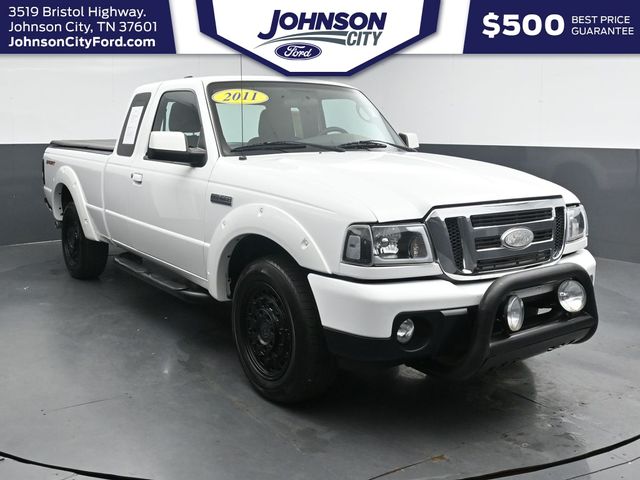 Oxford White 2011 Ford Ranger Sport SuperCab 4-Door Pickup Truck 4X2 5-Speed Automatic Overdrive
