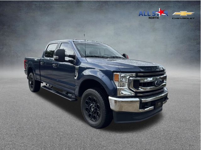 Blue 2020 Ford F-250 Super Duty Pickup Truck Four-Wheel Drive Automatic