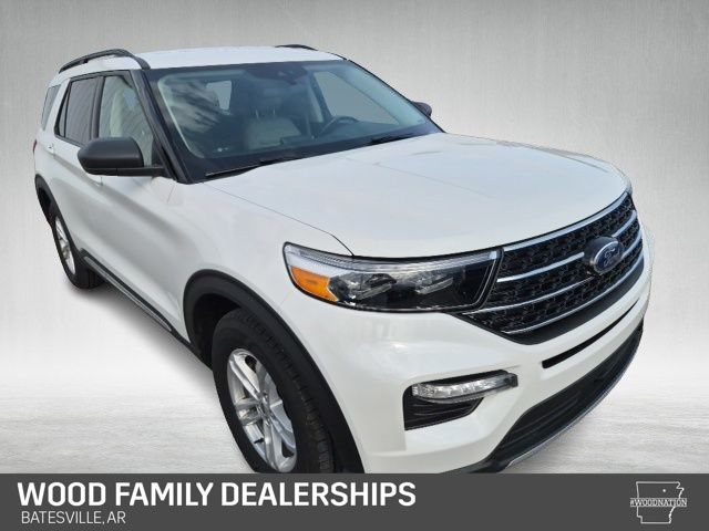 White Metallic 2021 Ford Explorer SUV / Crossover All-Wheel Drive Automatic
