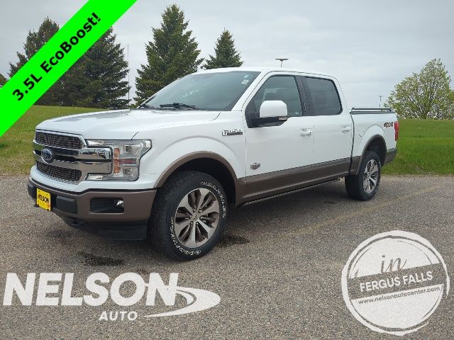 White 2019 Ford F-150 King Ranch SuperCrew 4WD Pickup Truck Four-Wheel Drive Automatic