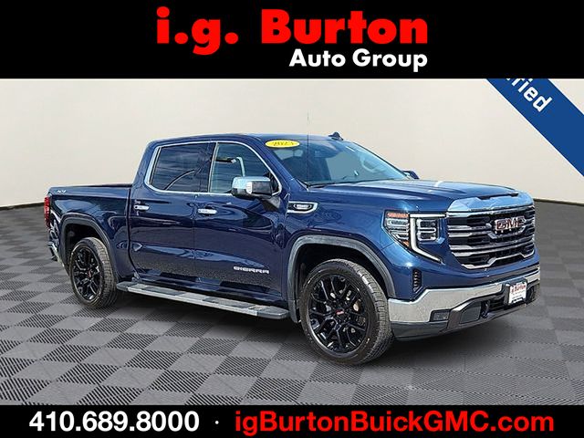 Pacific Blue Metallic 2023 GMC Sierra 1500 Pickup Truck Four-Wheel Drive Automatic