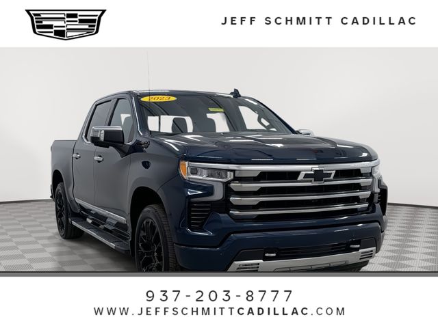 Northsky Blue Metallic 2023 Chevrolet Silverado 1500 High Country Crew Cab 4WD Pickup Truck Four-Wheel Drive Automatic