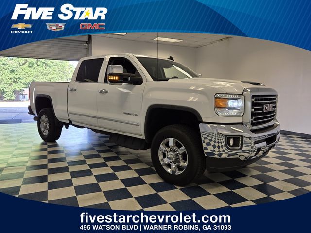 Summit White 2018 GMC Sierra 2500HD SLT Crew Cab SB 4WD Pickup Truck Four-Wheel Drive 6-Speed Automatic