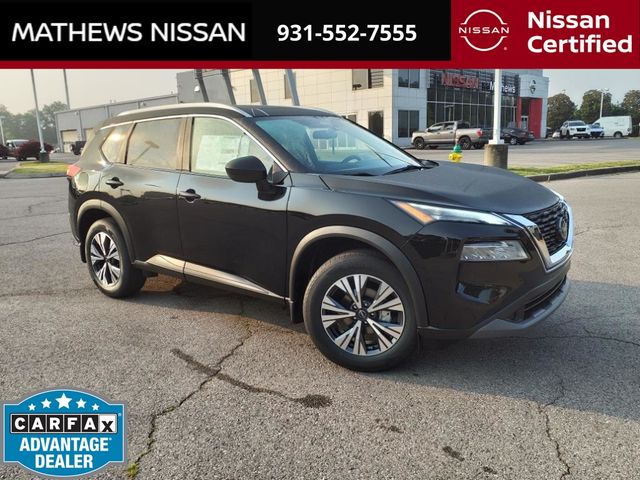 Super Black 2023 Nissan Rogue SV AWD SUV / Crossover All-Wheel Drive Continuously Variable Transmission
