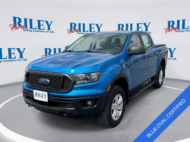 Velocity Blue Metallic 2023 Ford Ranger XL SuperCrew 4WD Pickup Truck Four-Wheel Drive Automatic