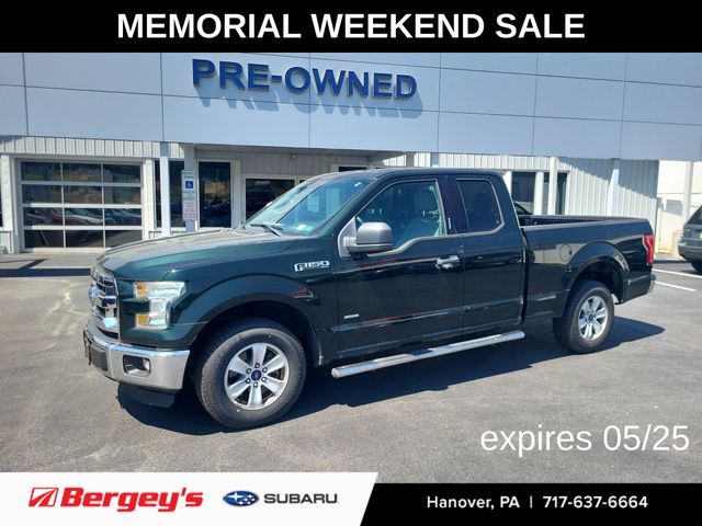 Green 2016 Ford F-150 XLT SuperCab Pickup Truck 4X2 6-Speed Automatic