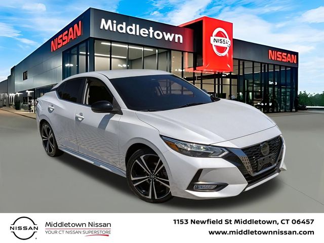 Aspen White Tricoat 2021 Nissan Sentra Sedan Front-Wheel Drive Continuously Variable Transmission