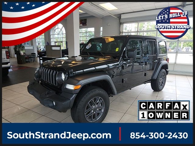 Black Clearcoat 2024 Jeep Wrangler SUV / Crossover Four-Wheel Drive 8-Speed Automatic