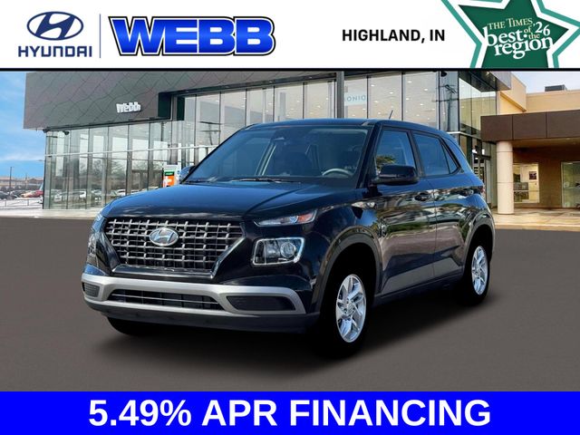 Onyx Black 2026 Hyundai Venue SUV / Crossover Front-Wheel Drive Continuously Variable Transmission