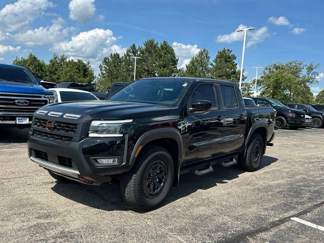 Super Black 2025 Nissan Frontier Pickup Truck Four-Wheel Drive 9-Speed Automatic Overdrive