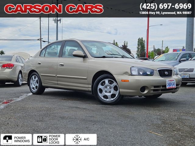 2003 Gold Hyundai Elantra for Sale In Lynnwood WA - Everett WA - Seattle WA at Carson Cars Stock 36436 VIN KMHDN45D03U552726