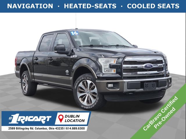 Shadow Black 2016 Ford F-150 King Ranch SuperCrew 4WD Pickup Truck Four-Wheel Drive 6-Speed Automatic