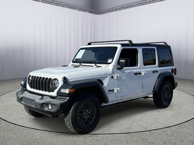 Bright White Clearcoat 2024 Jeep Wrangler SUV / Crossover Four-Wheel Drive 8-Speed Automatic
