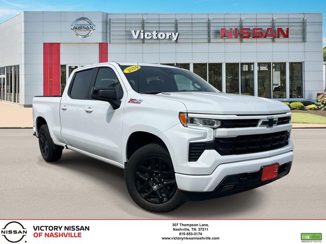 Summit White 2024 Chevrolet Silverado 1500 Pickup Truck Four-Wheel Drive Automatic