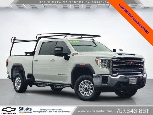 Summit White 2023 GMC Sierra 2500HD Pickup Truck Four-Wheel Drive Automatic