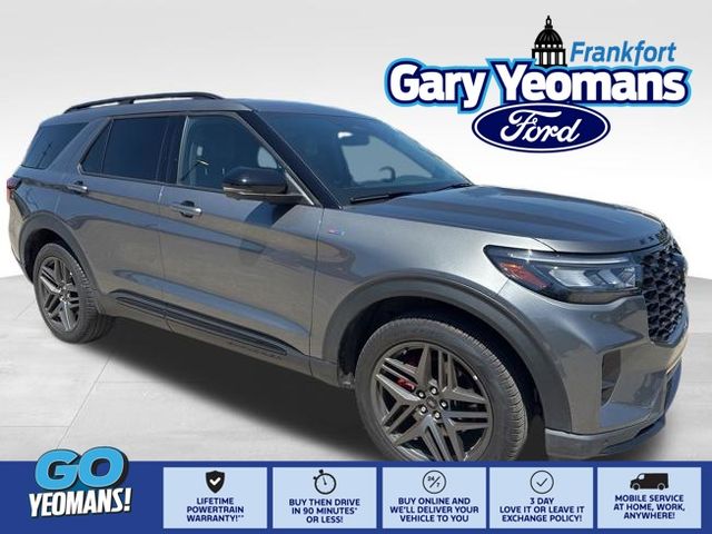 Carbonized Gray Metallic 2025 Ford Explorer ST-Line AWD SUV / Crossover All-Wheel Drive Automatic