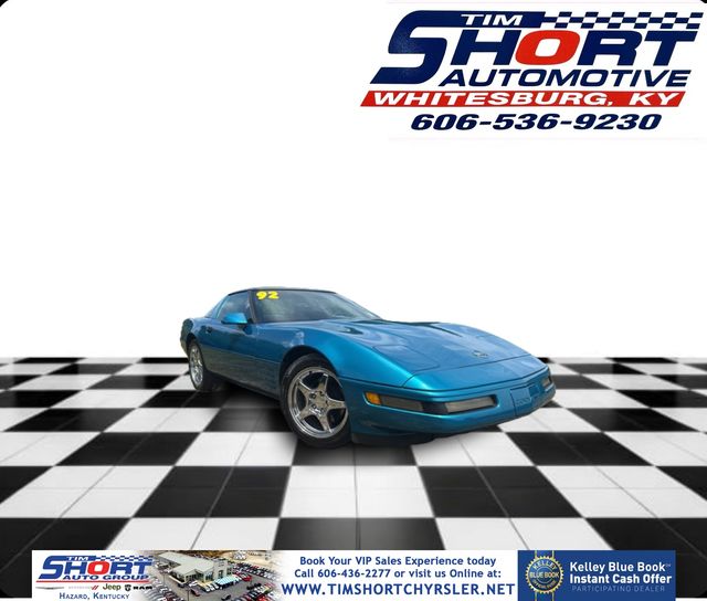 Blue 1992 Chevrolet Corvette Coupe Rear-Wheel Drive 4-Speed Automatic