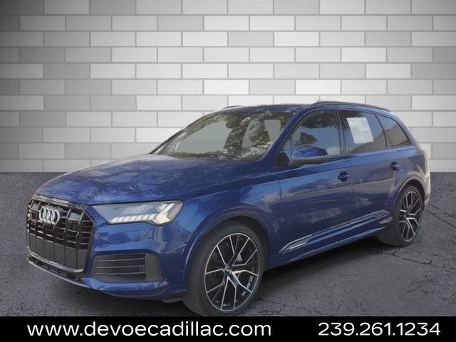Blue Metallic 2020 Audi Q7 SUV / Crossover All-Wheel Drive 8-Speed Automatic