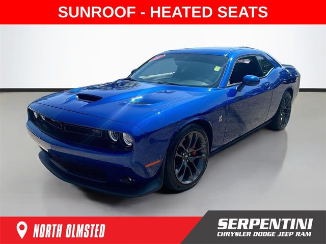 Indigo Blue 2022 Dodge Challenger Coupe Rear-Wheel Drive 8-Speed Automatic