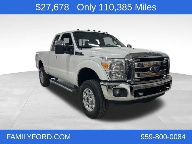 White Platinum Clearcoat Metallic 2014 Ford F-350 Super Duty Lariat SuperCab 4WD Pickup Truck Four-Wheel Drive 6-Speed Automatic