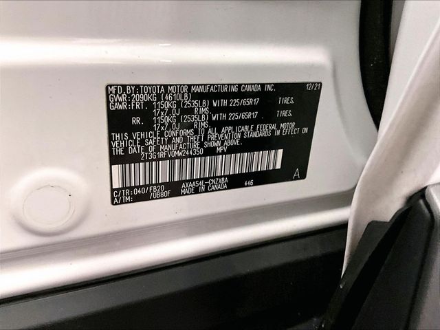 2021 Toyota RAV4 LE White at Sutliff Volkswagen