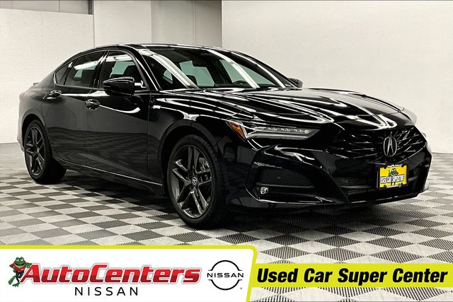 Majestic Black Pearl 2024 Acura TLX SH-AWD with A-Spec Package Sedan All-Wheel Drive 10-Speed Automatic
