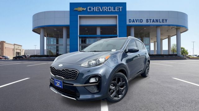 Pacific Blue 2021 Kia Sportage SUV / Crossover Front-Wheel Drive 6-Speed Automatic Overdrive