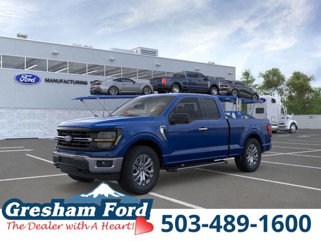 Argon Blue Metallic 2026 Ford F-150 XLT SuperCab 4WD Pickup Truck Four-Wheel Drive Automatic