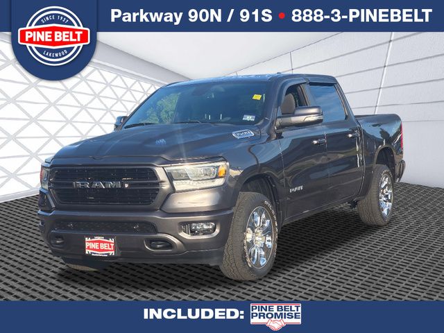 Gray (Granite Crystal Metallic Clearcoat) 2019 RAM 1500 Pickup Truck Four-Wheel Drive 8-Speed Automatic