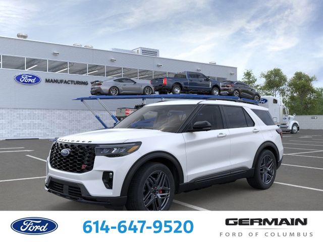 Star White Metallic Tri-Coat 2026 Ford Explorer ST AWD SUV / Crossover All-Wheel Drive Automatic